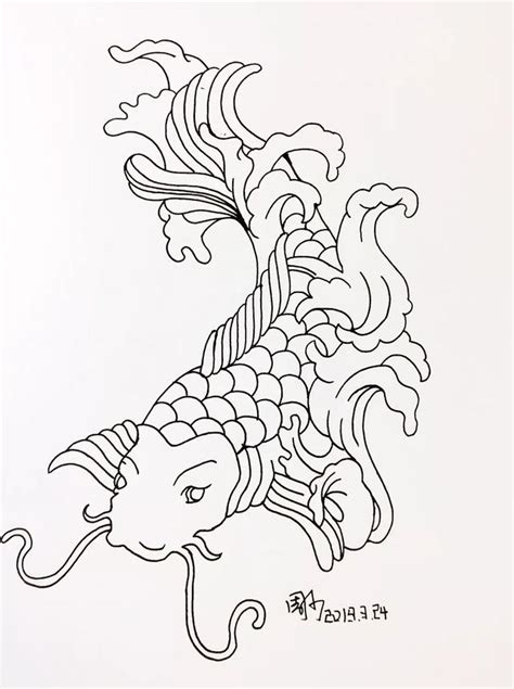 錦鯉畫|如何用鉛筆畫出錦鯉：魚類素描教學